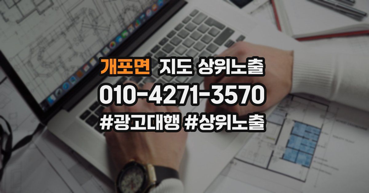 개포면 지도 상위 노출