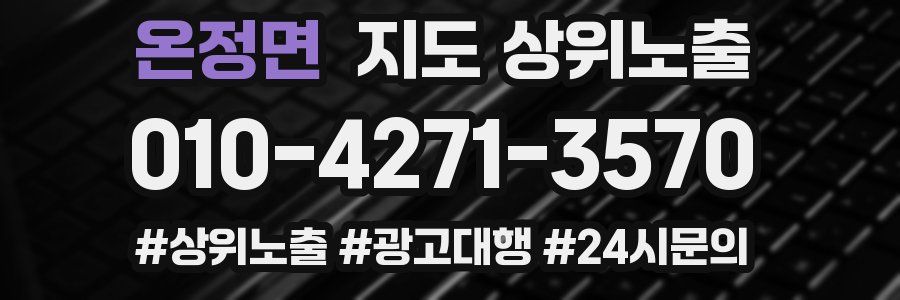 온정면 지도 상위 노출