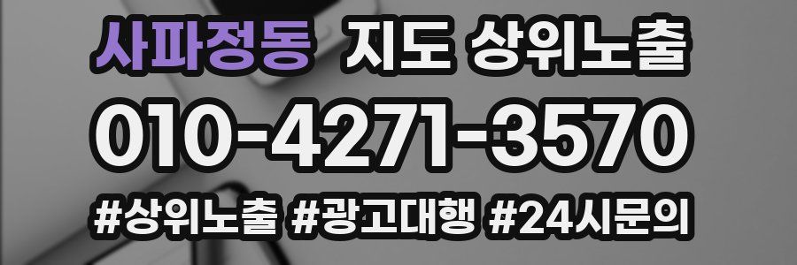사파정동 지도 상위 노출