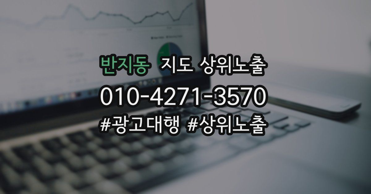 반지동 지도 상위 노출
