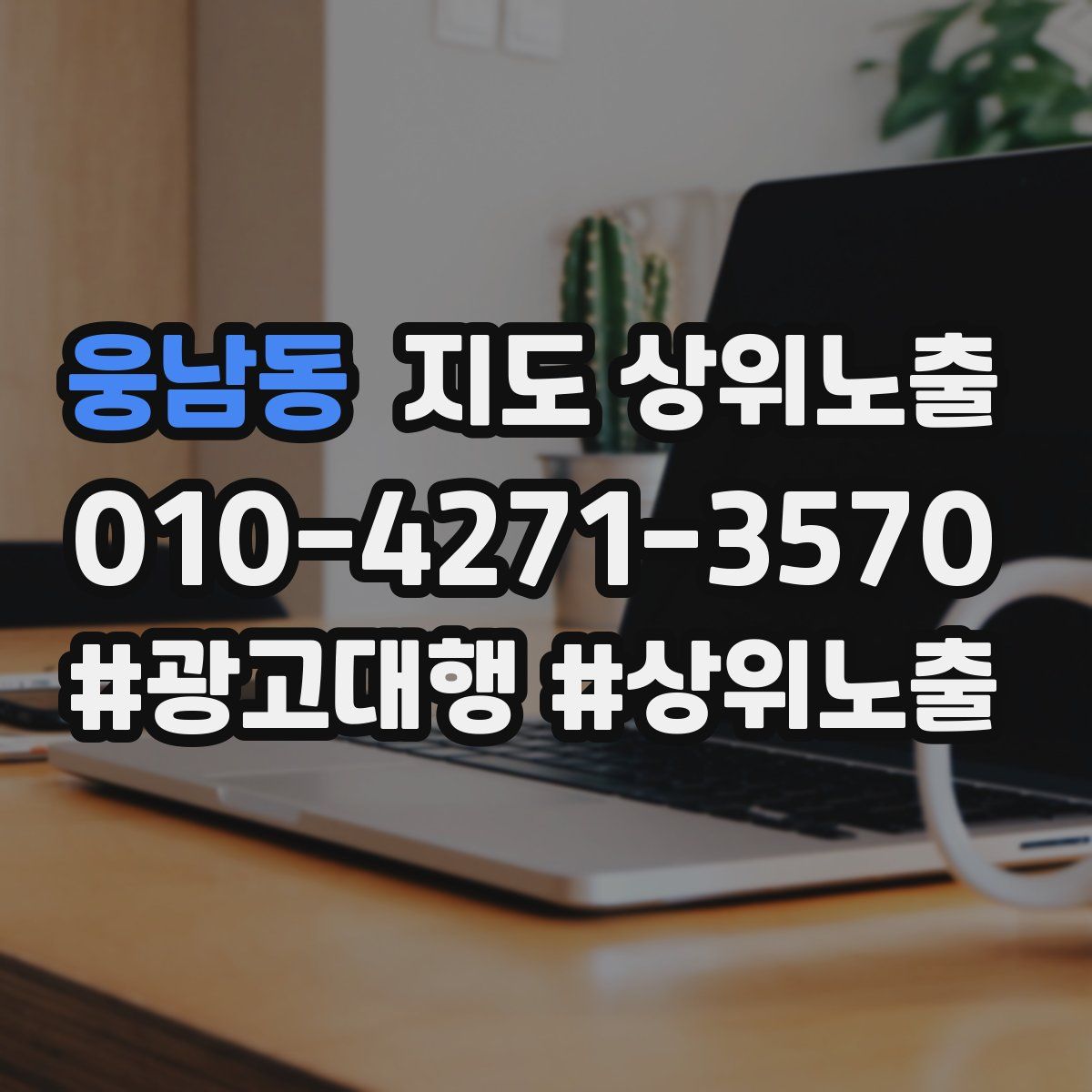 웅남동 지도 상위 노출