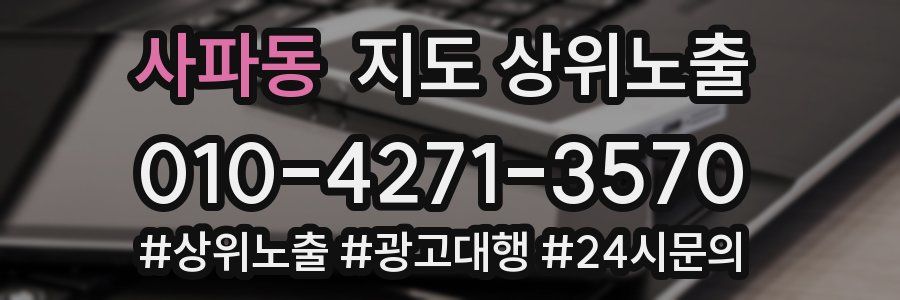 사파동 지도 상위 노출