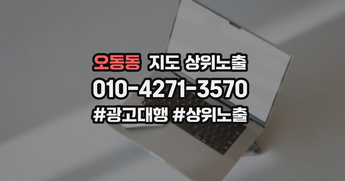 오동동 지도 상위 노출