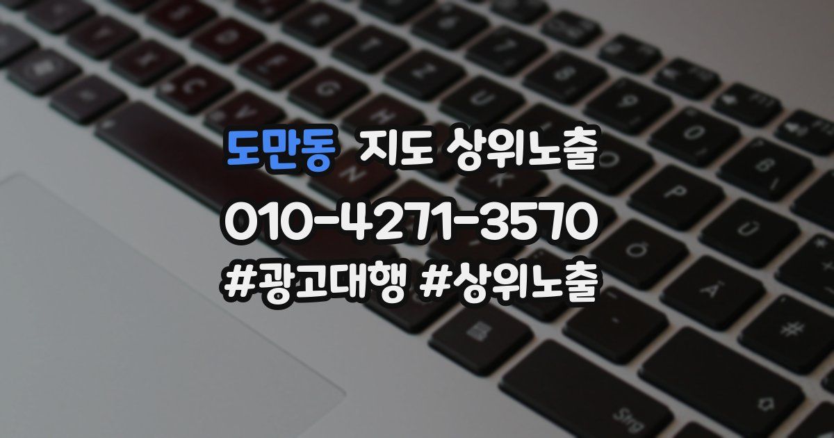 도만동 지도 상위 노출
