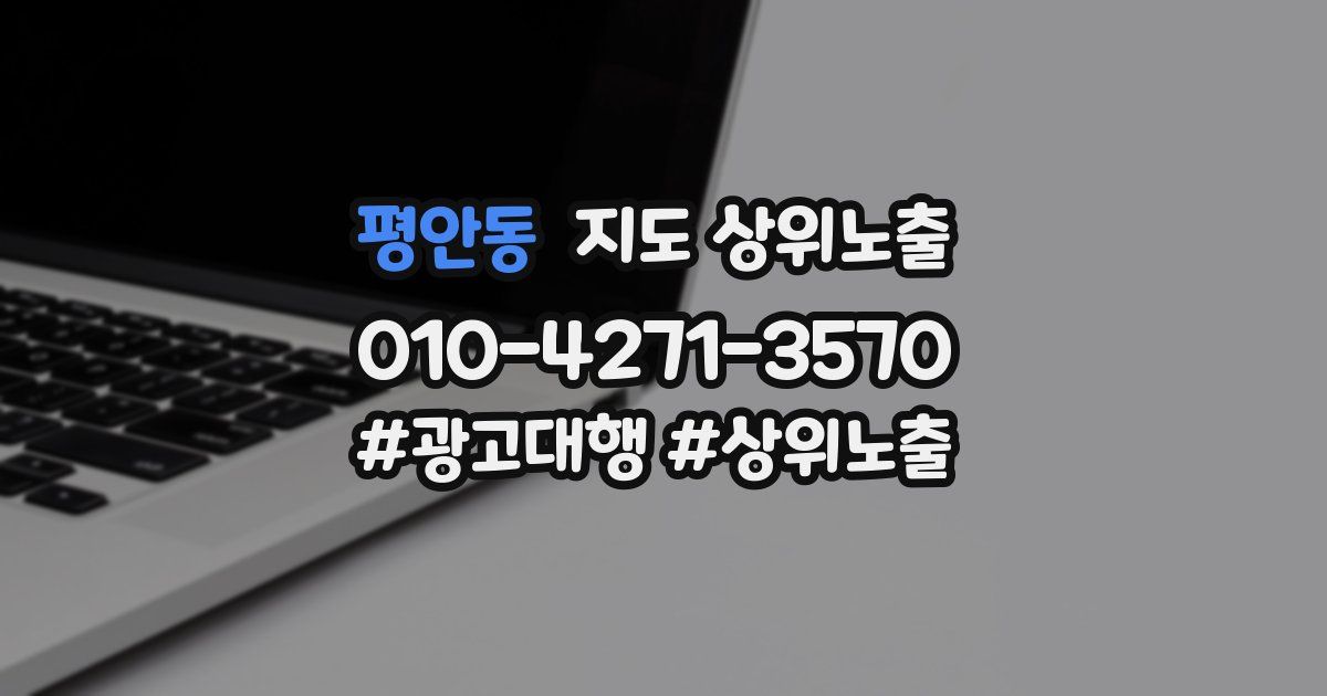 평안동 지도 상위 노출