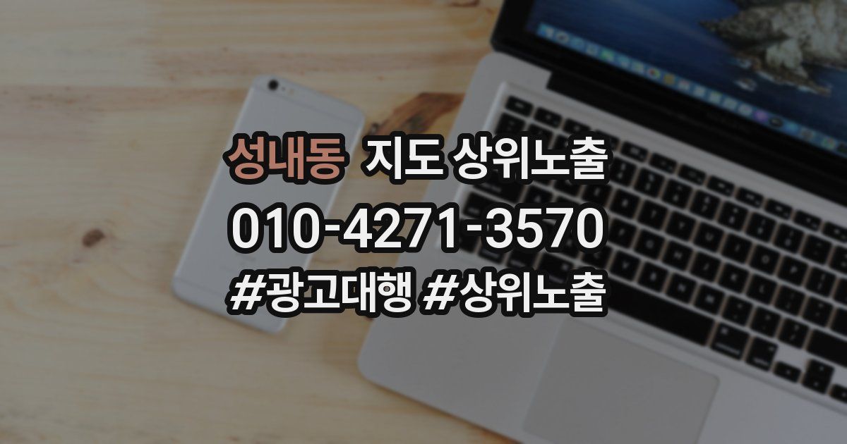 성내동 지도 상위 노출