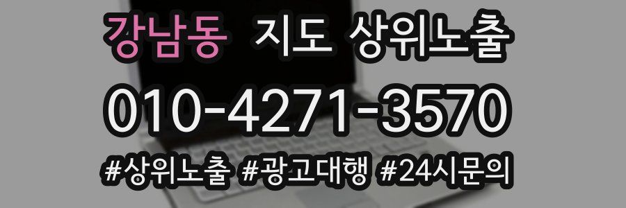 강남동 지도 상위 노출