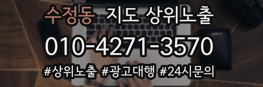 수정동 지도 상위 노출