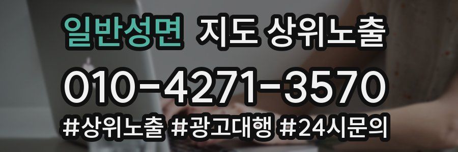 일반성면 지도 상위 노출