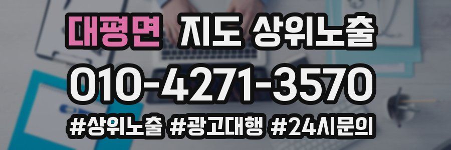 대평면 지도 상위 노출