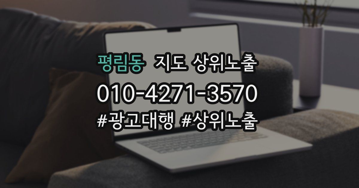 평림동 지도 상위 노출