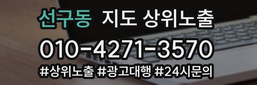 선구동 지도 상위 노출