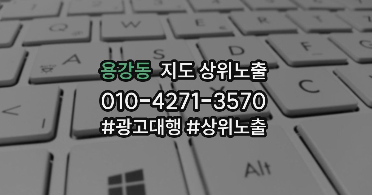 용강동 지도 상위 노출
