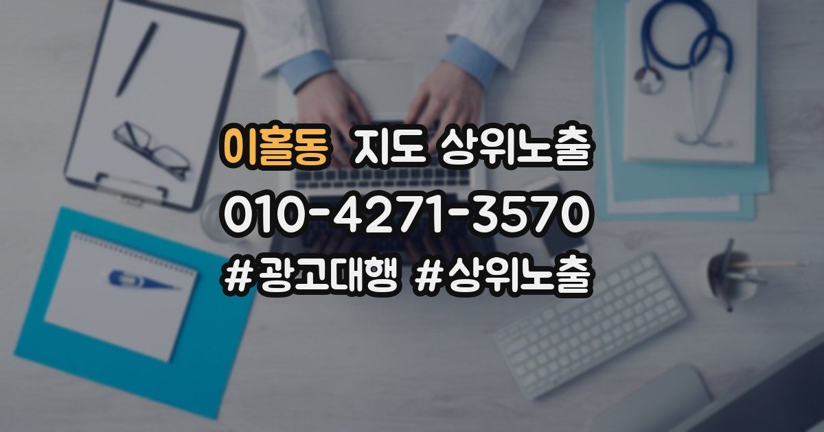 이홀동 지도 상위 노출