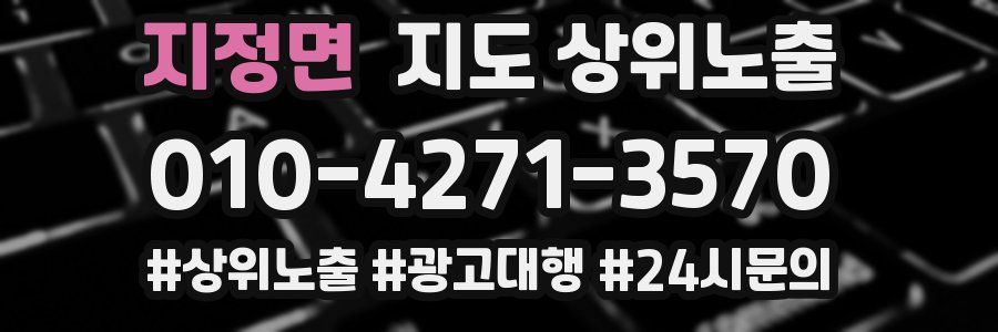 지정면 지도 상위 노출