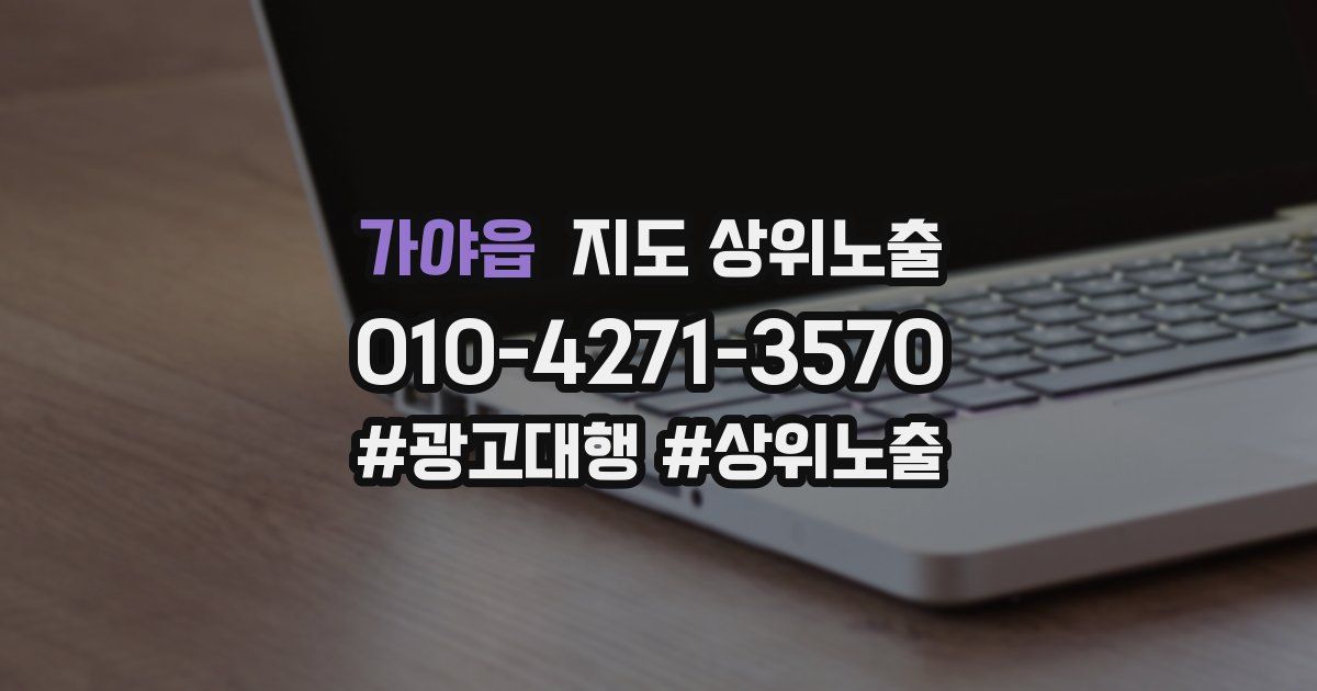 가야읍 지도 상위 노출