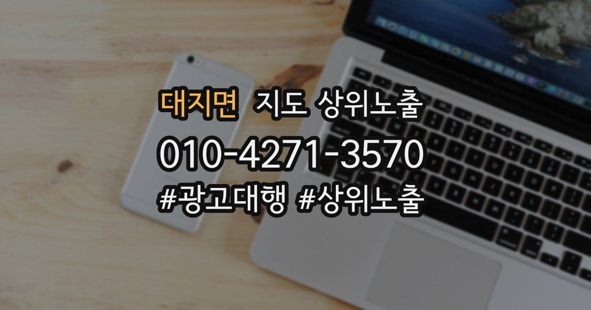 대지면 지도 상위 노출