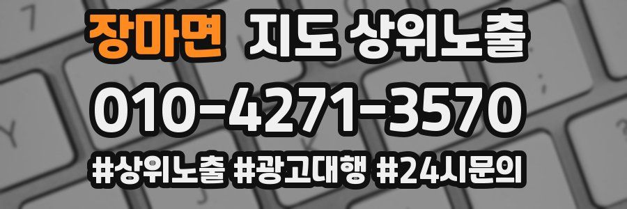 장마면 지도 상위 노출