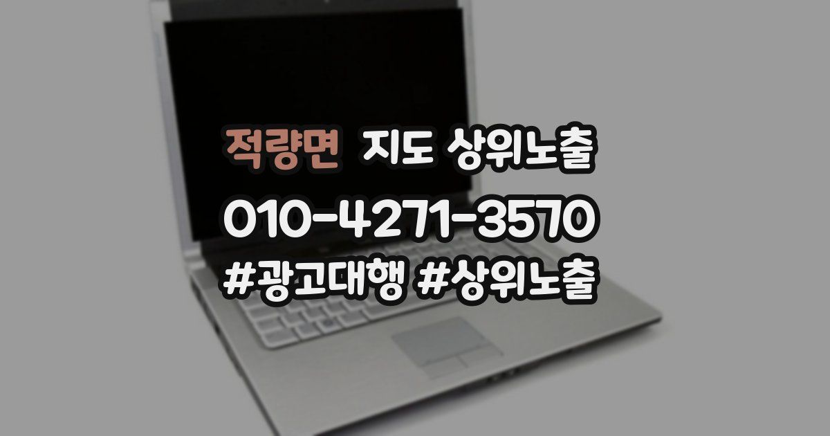 적량면 지도 상위 노출