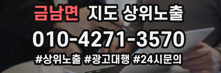금남면 지도 상위 노출