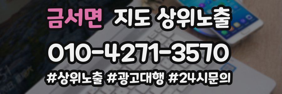 금서면 지도 상위 노출