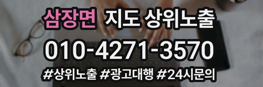 삼장면 지도 상위 노출