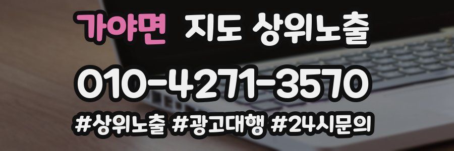 가야면 지도 상위 노출