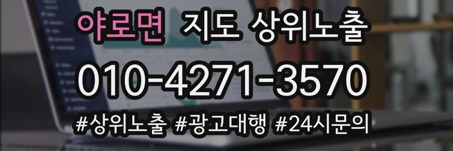 야로면 지도 상위 노출
