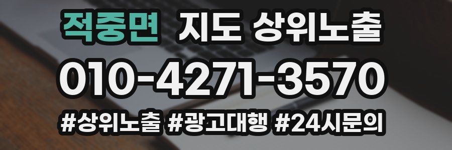 적중면 지도 상위 노출