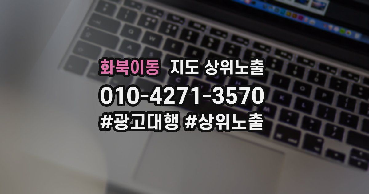 화북이동 지도 상위 노출