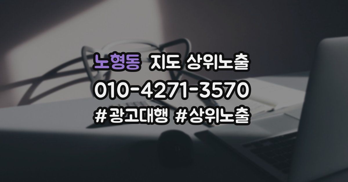 노형동 지도 상위 노출