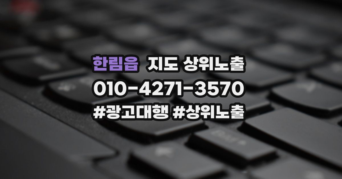한림읍 지도 상위 노출