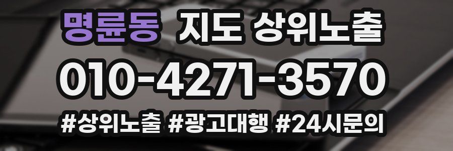 명륜동 지도 상위 노출