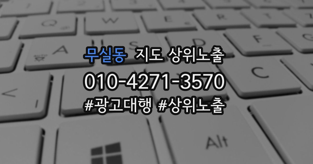 무실동 지도 상위 노출
