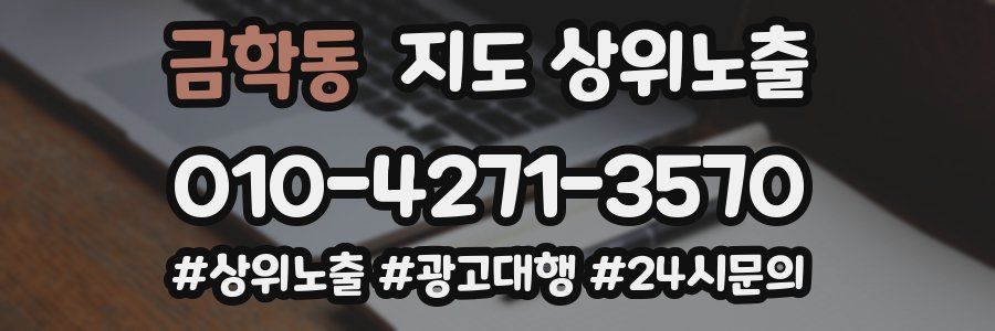 금학동 지도 상위 노출