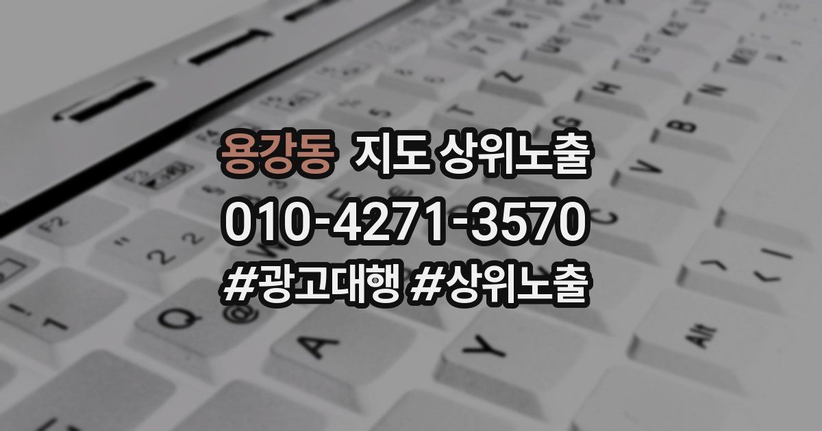 용강동 지도 상위 노출