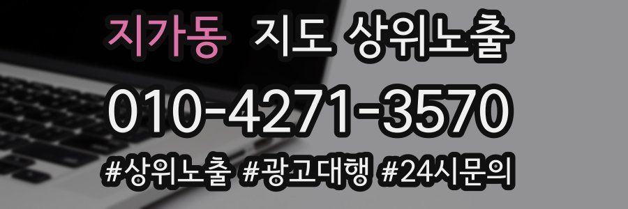 지가동 지도 상위 노출
