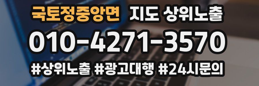 국토정중앙면 지도 상위 노출