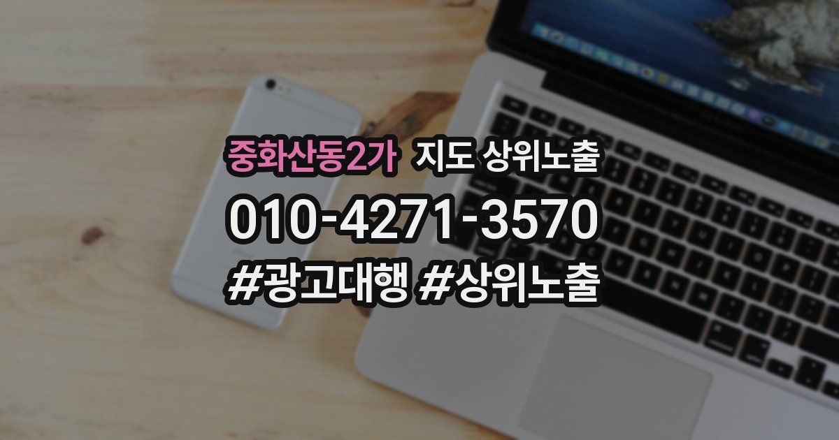 중화산동2가 지도 상위 노출