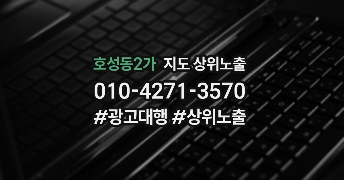 호성동2가 지도 상위 노출
