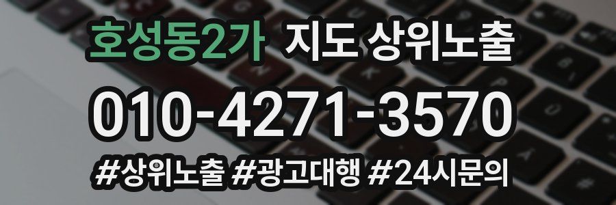 호성동2가 지도 상위 노출