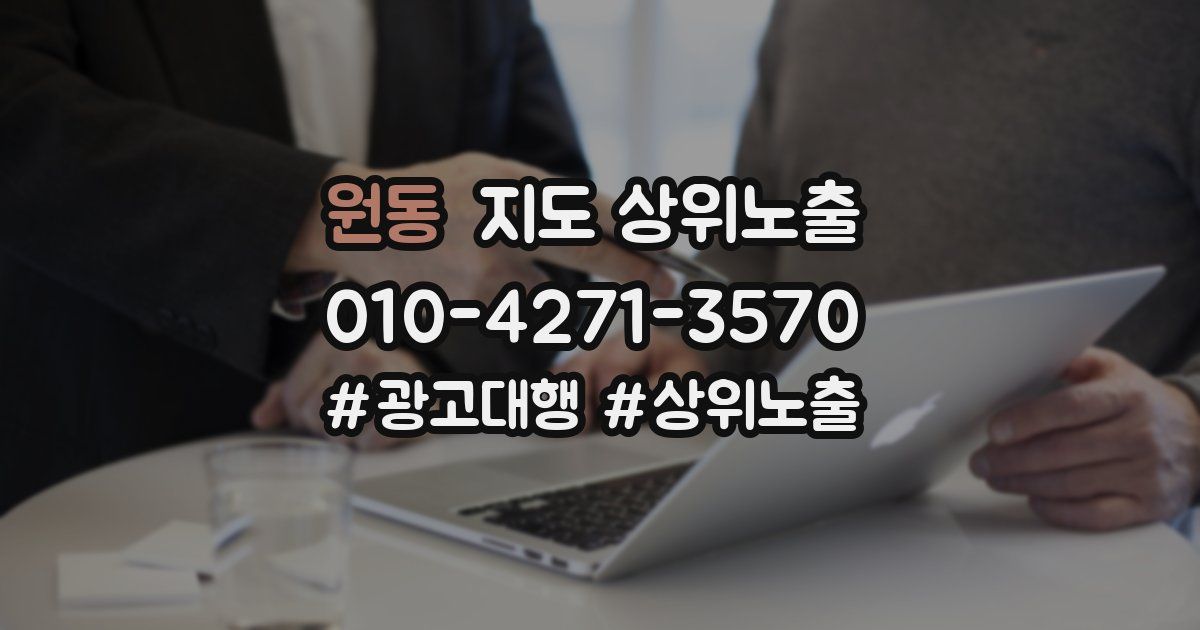 원동 지도 상위 노출