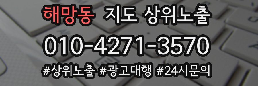 해망동 지도 상위 노출