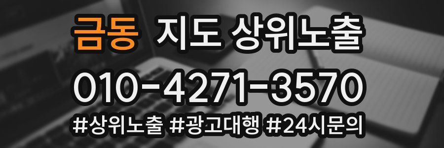 금동 지도 상위 노출