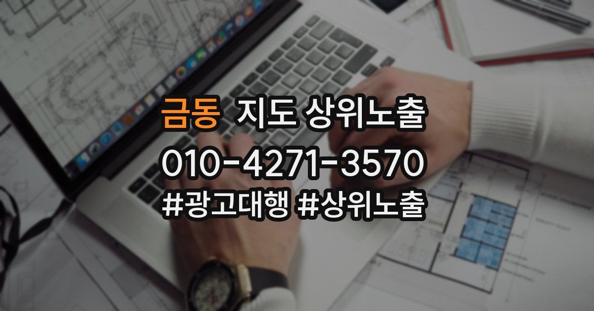 금동 지도 상위 노출