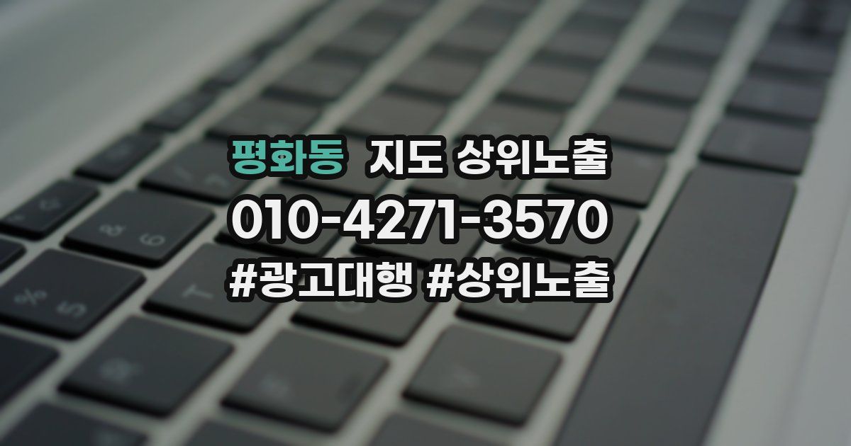 평화동 지도 상위 노출