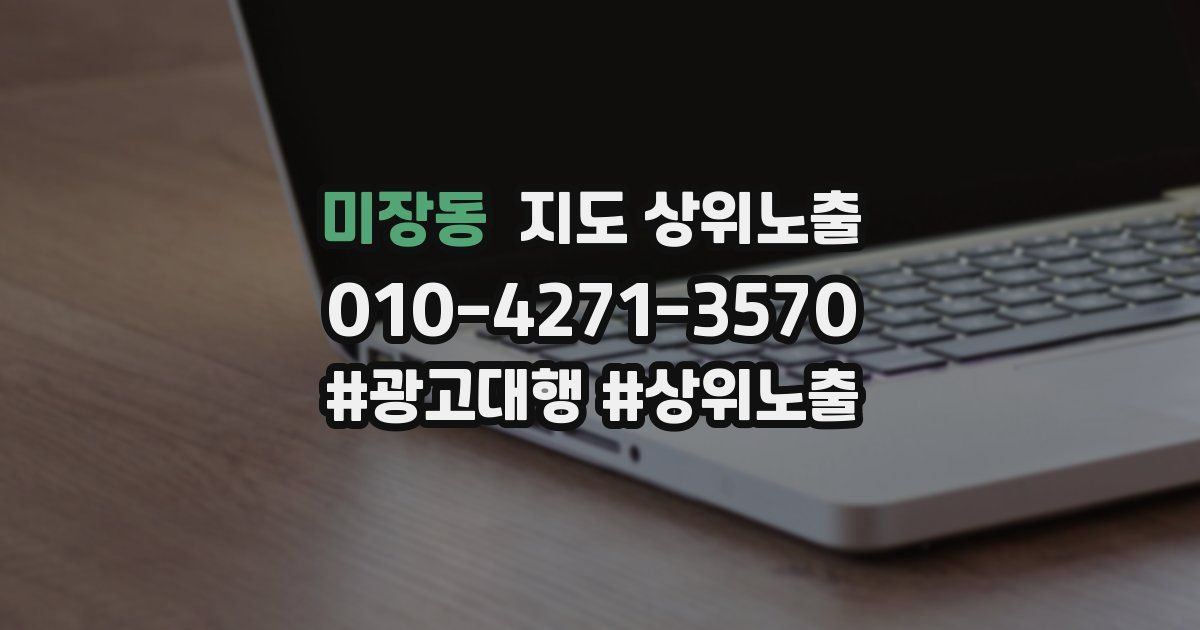 미장동 지도 상위 노출