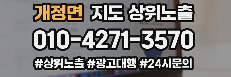 개정면 지도 상위 노출