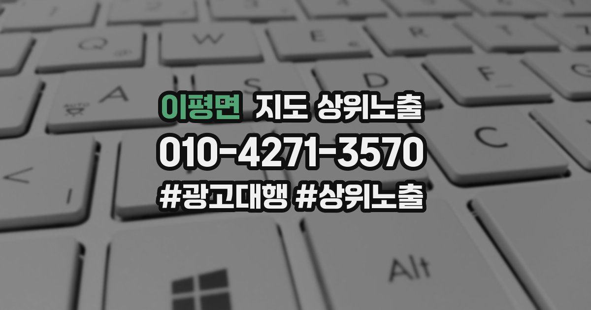 이평면 지도 상위 노출