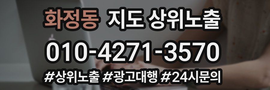 화정동 지도 상위 노출